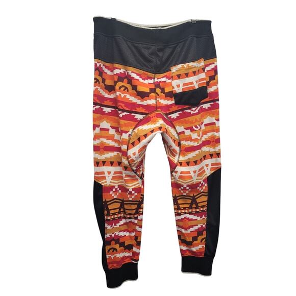 Square Zero Womens XL Cotton  Drawstring Waist Aztec Southwest Sweatpant Joggers - Picture 3 of 4